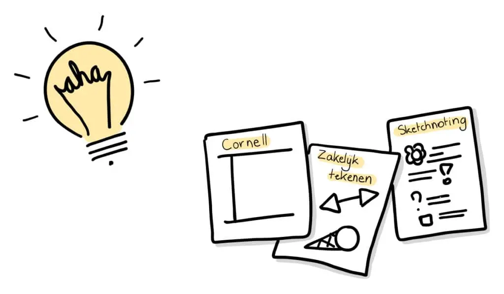 Visueel noteren - Schrijven en tekenen om te leren: Van Cornell tot sketchnotes